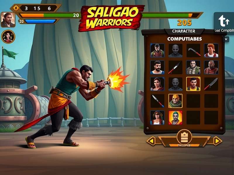 Saligao Warriors gameplay screenshot showing character combat